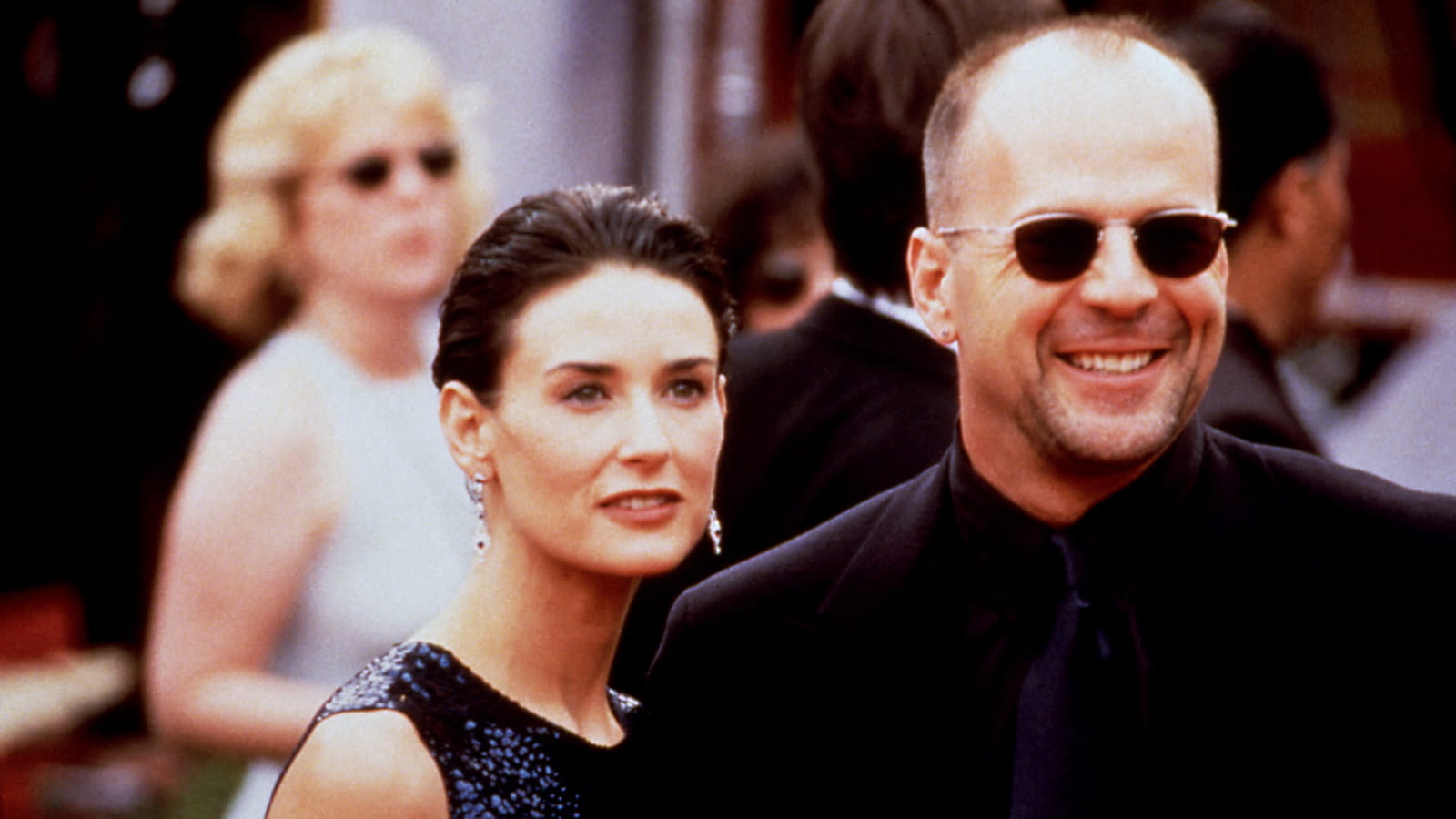 Avec Demi Moore en 1997