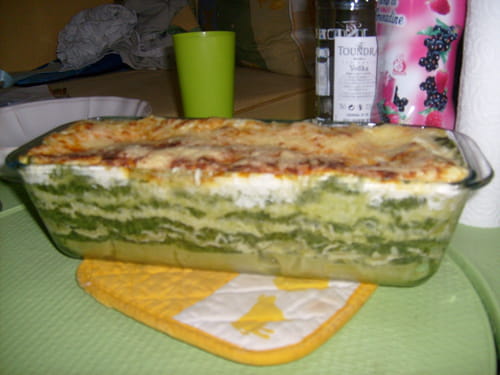 Lasagnes épinards et chèvre