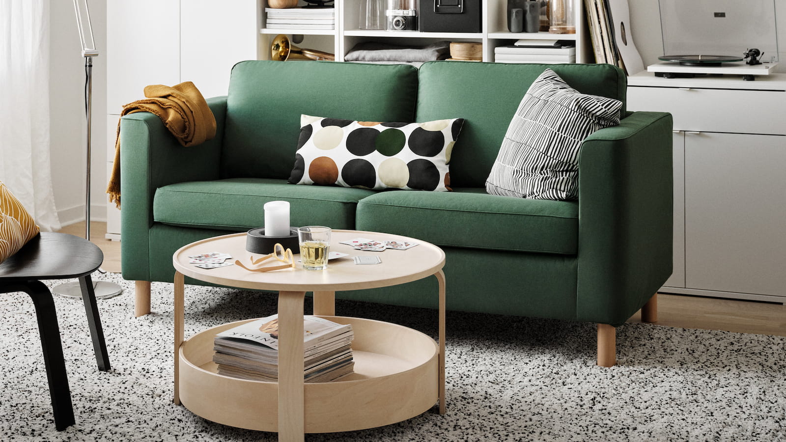 Canapé Ikea vert sapin 