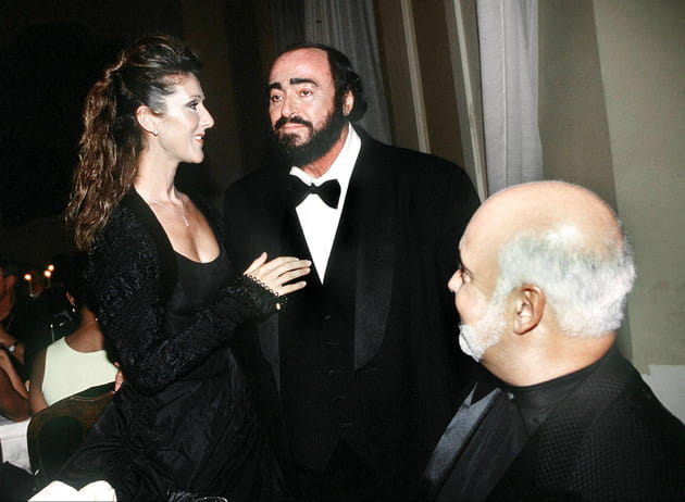 Avec Luciano Pavarotti, en concert pour le Liberia