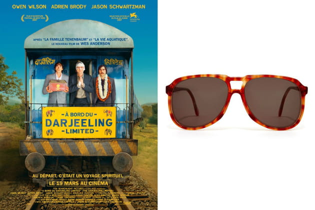 Des lunettes de soleil façon Peter Whitman dans "À bord du Darjeeling Limited"