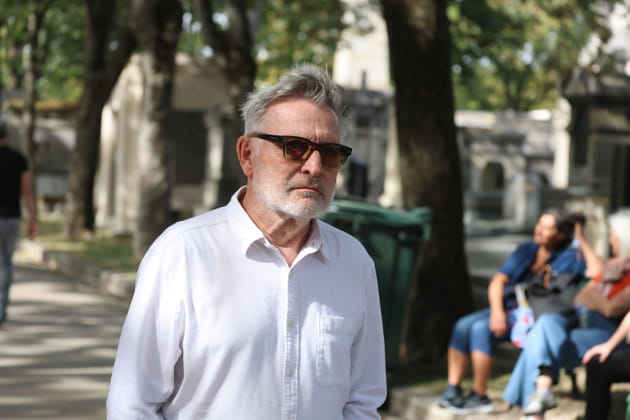 Le com&eacute;dien Bruno Moynot aux obs&egrave;ques de Catherine Ringer