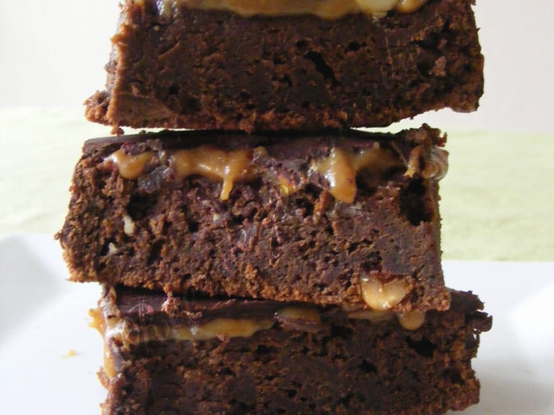 Brownies Aux Cacahuetes Et Caramel Facon Snickers