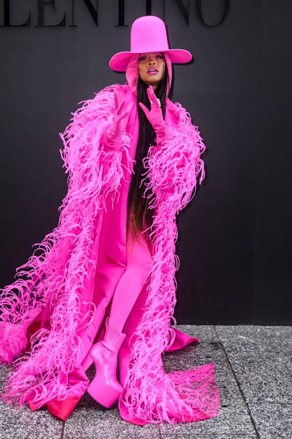 Erykah Badu au d&eacute;fil&eacute; Valentino