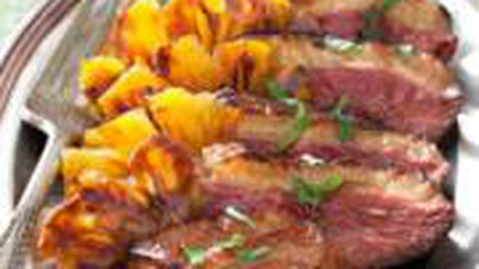 Magret de canard à l'ananas
