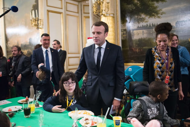Emmanuel Macron et Brigitte Macron&nbsp;: No&euml;l &agrave; l'&Eacute;lys&eacute;e