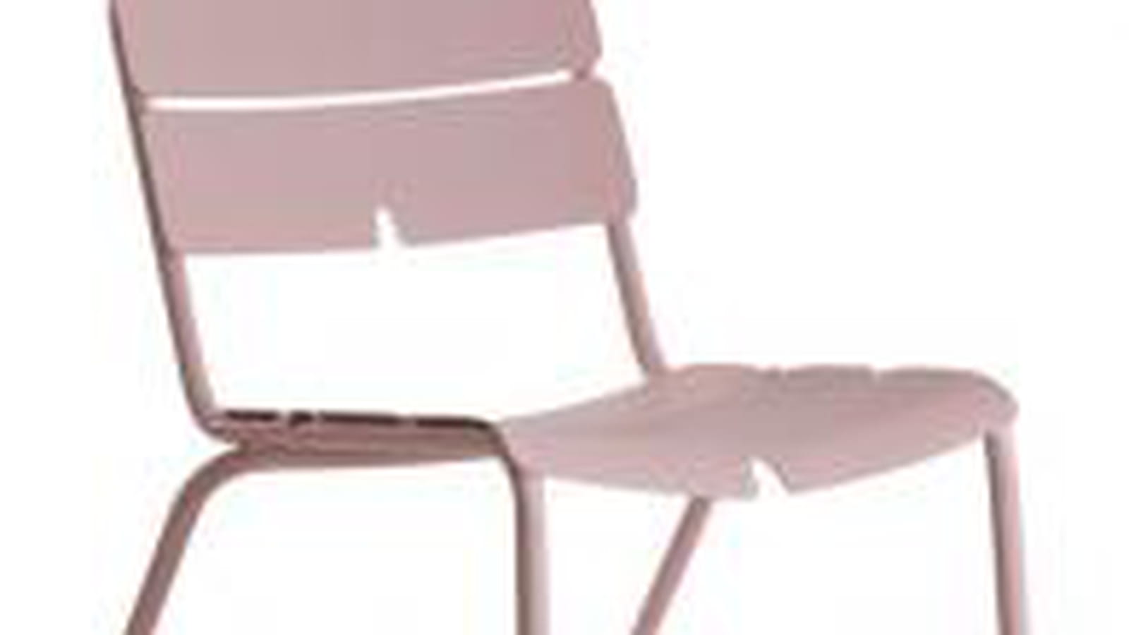 Chaise de jardin rose poudré