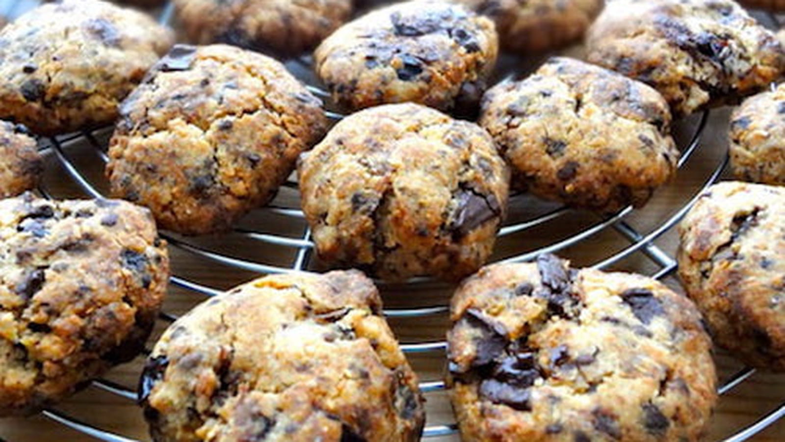 Cookies au café, Coco, pruneaux et pépites de choc