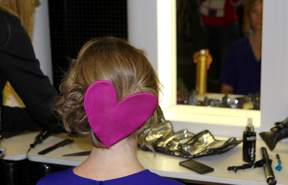 La coiffure romantique de Sandrine Arcizet