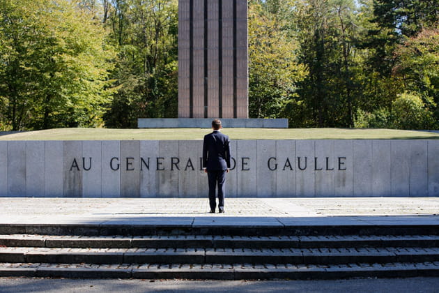 Emmanuel Macron, au m&eacute;morial Charles de Gaulle &agrave; Colombey-les-deux-&eacute;glises