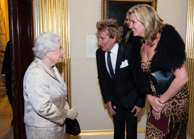 Avec Sir Rod Stewart et sa femme Penny Lancaster, en 2016