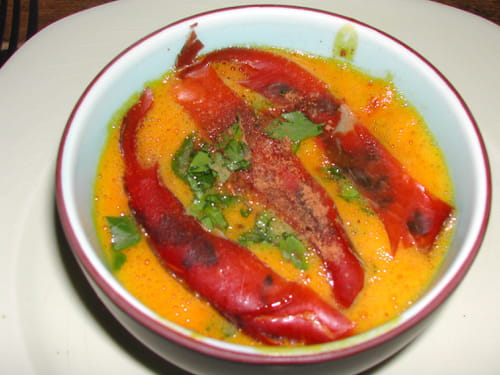 Soupe au potimarron et bresaola