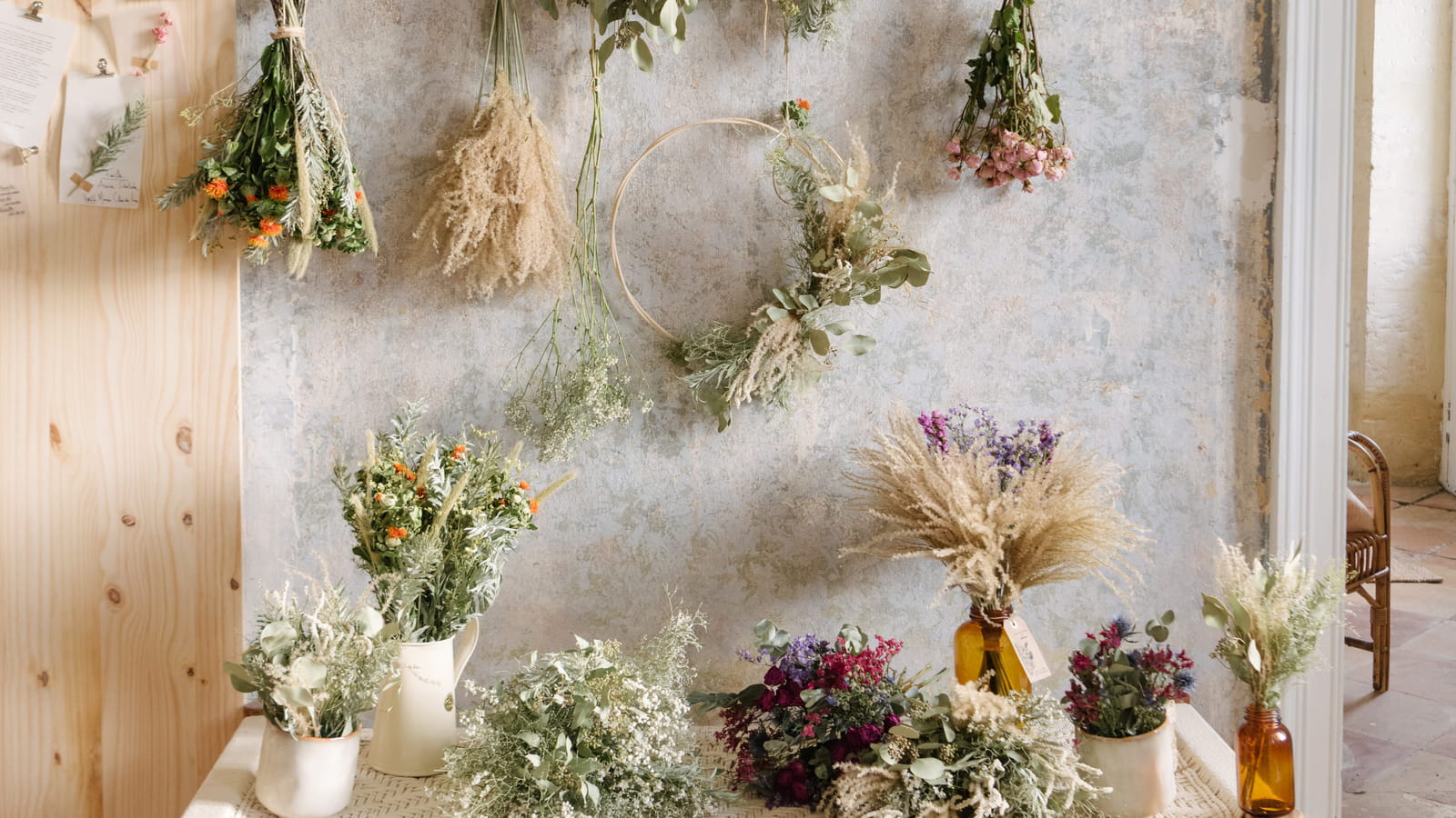 Fleurs séchées