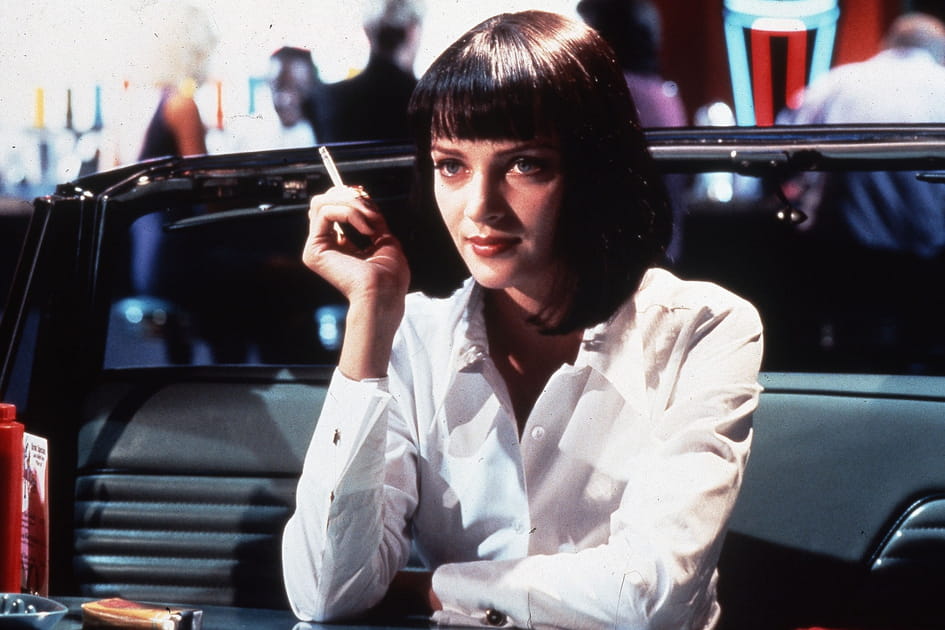 Le carr&eacute; &agrave; frange d'Uma Thurman