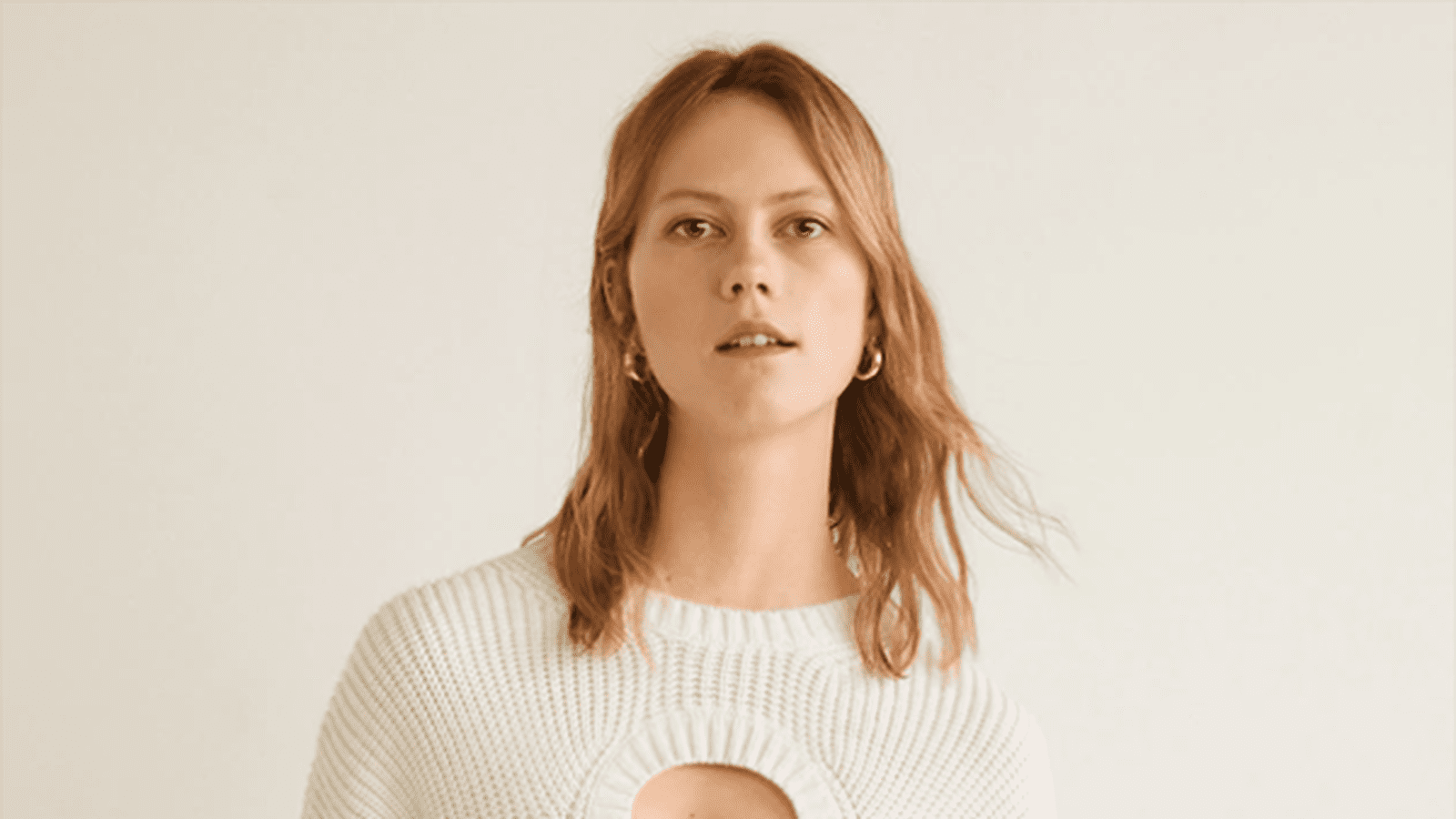 Pull-over ouvert blanc