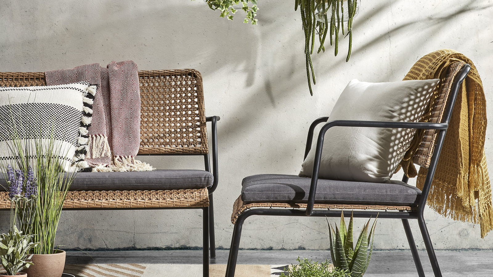 Fauteuil tressé outdoor Kave Home