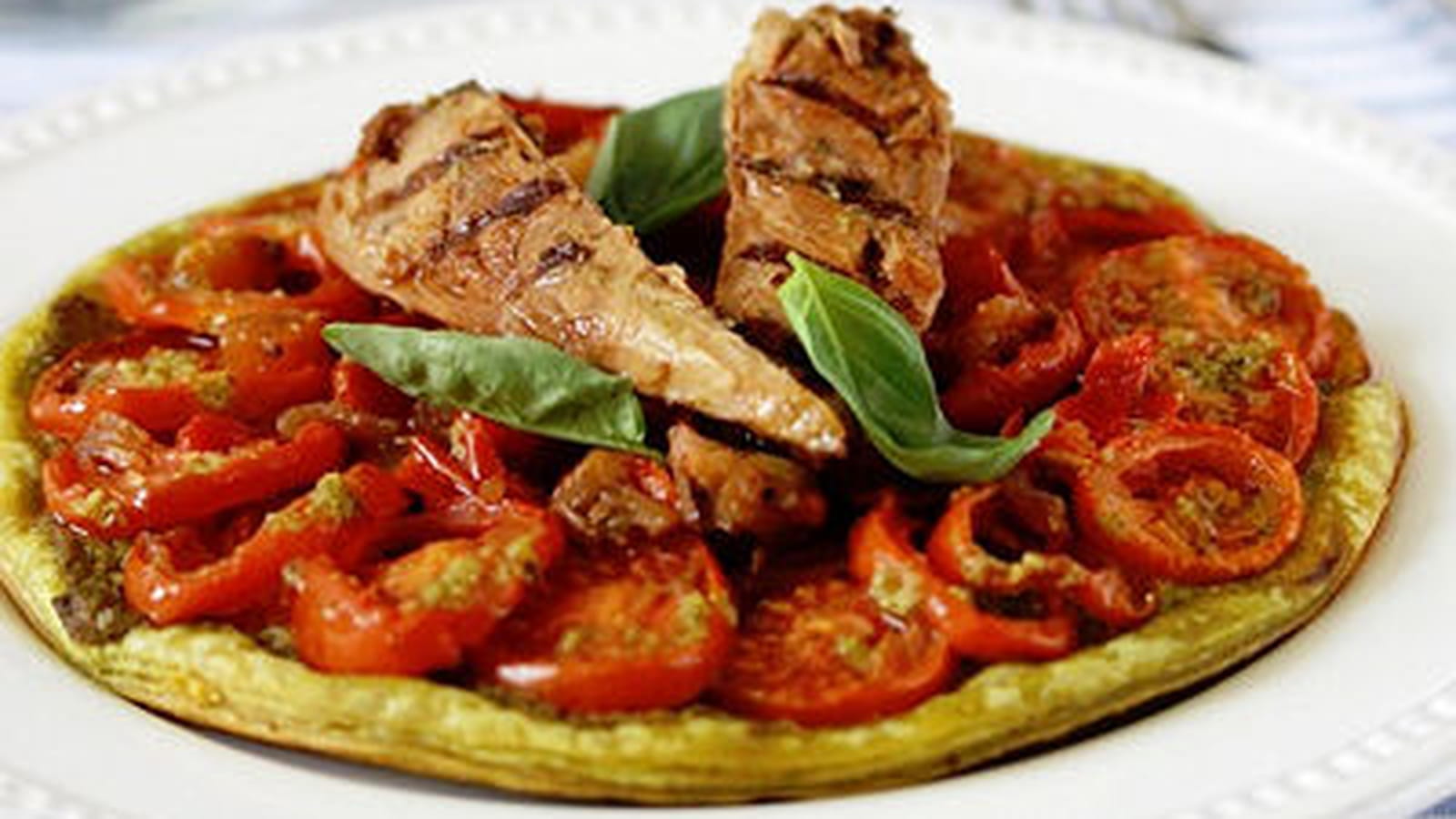 Tartes fines aux tomates cerise