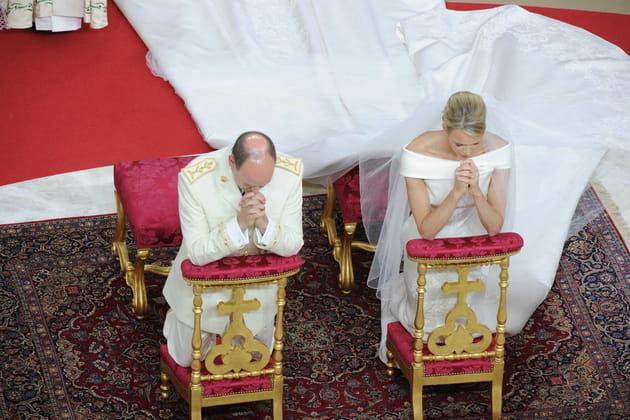 Albert et Charlene&nbsp;: moment solennel lors de leur mariage religieux