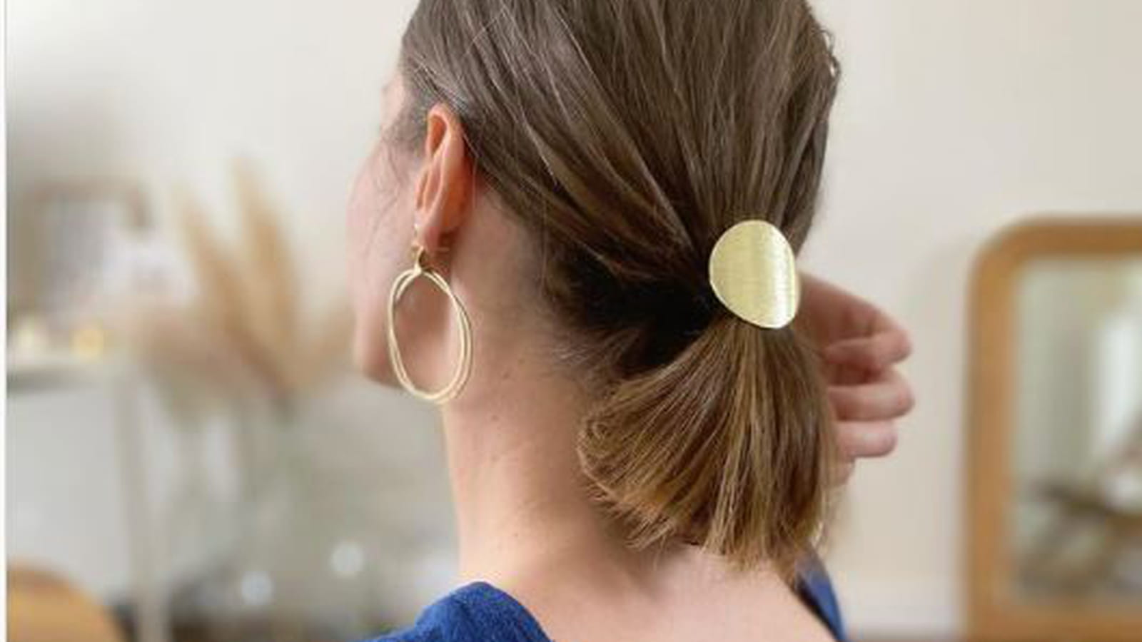 Barrette dorée