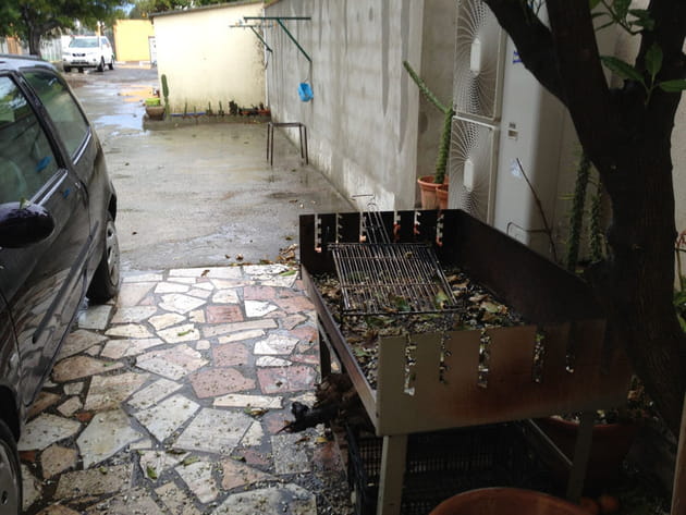 Un espace barbecue très étroit
