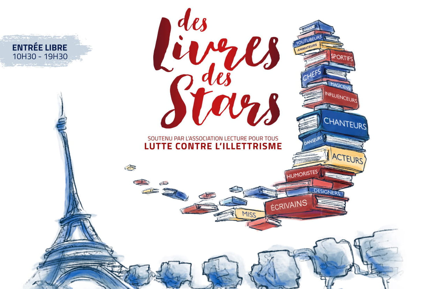 Lorie, Michel Drucker, Anne Parillaud... au Festival Des Livres, Des Stars !