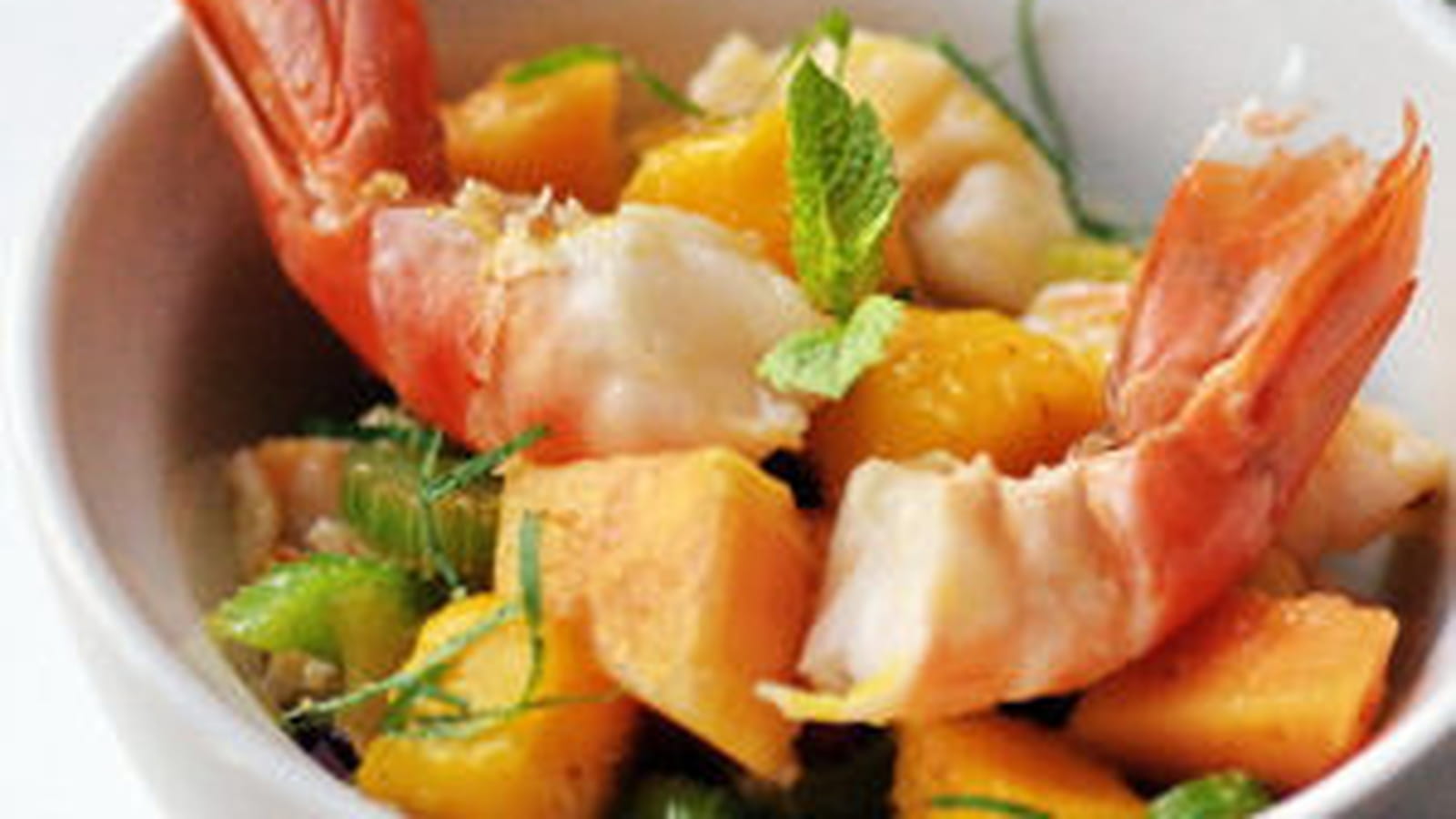 Salade de gambas aux saveurs exotiques
