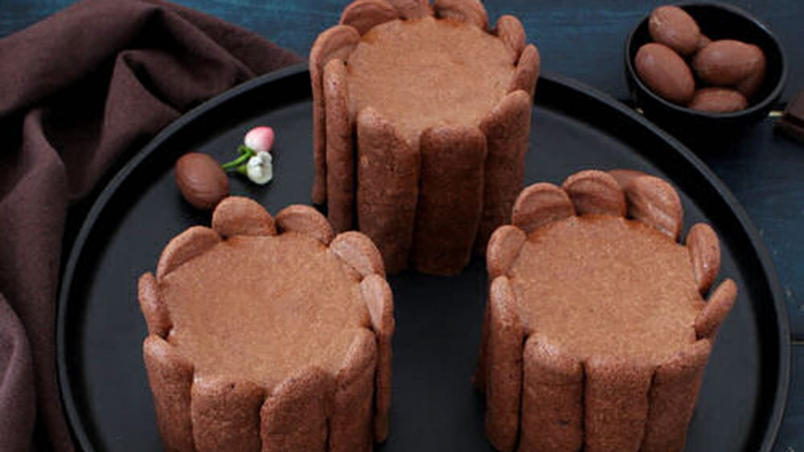 Charlottes chocolat et noix de coco