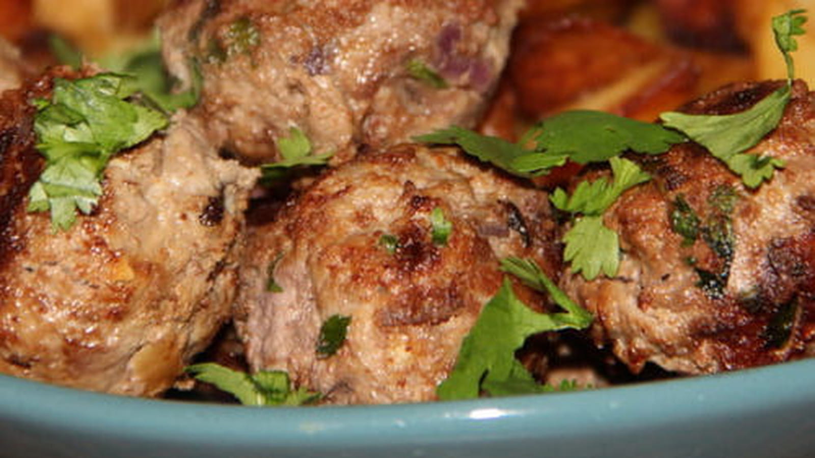 Boulettes de bœuf à la coriandre fraîche et au gingembre