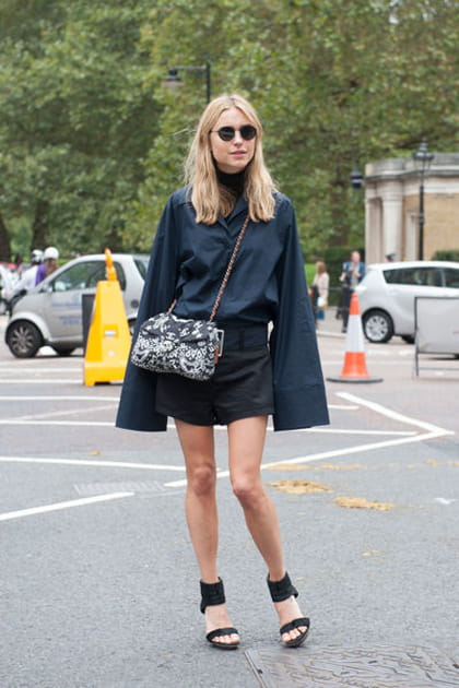 Street looks fashion week Londres : oversize