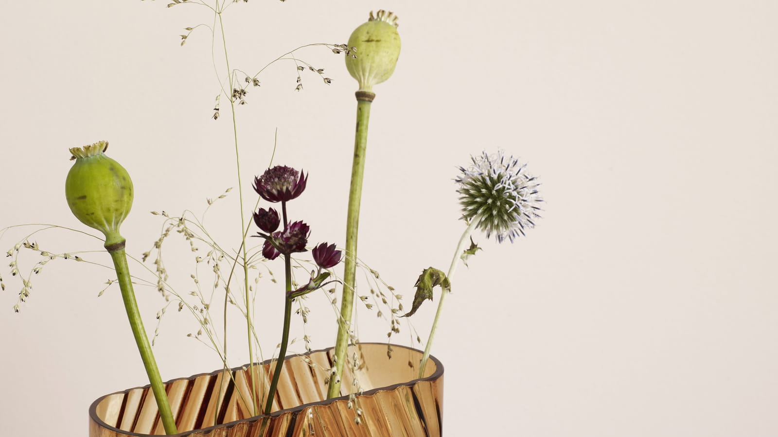 Vase ambré Hübsch