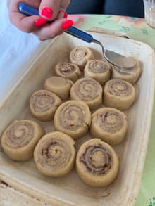 Brioches roulées à la cannelle (sans lactose) : Etape 8