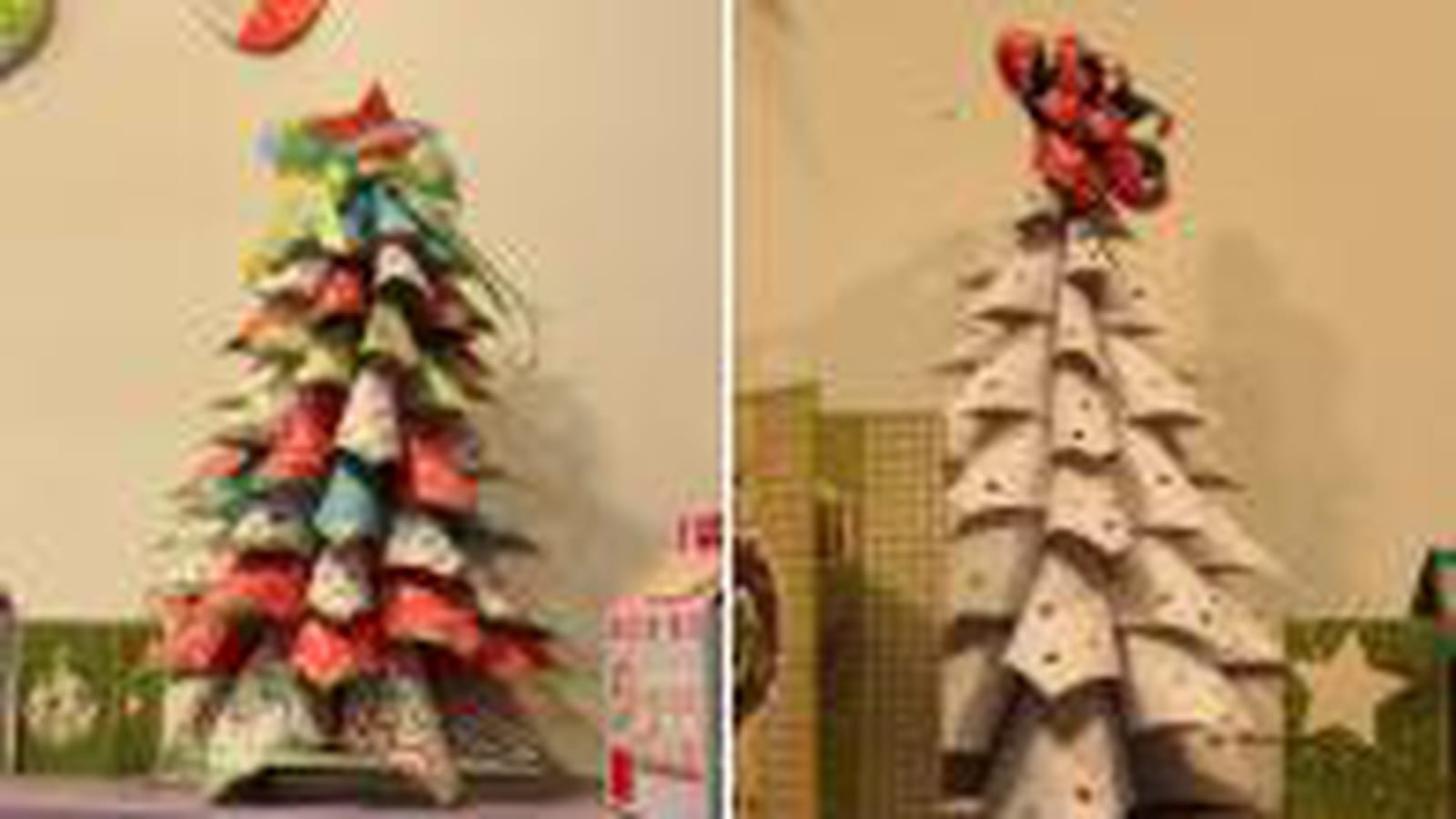 Sapin de Noel en papier