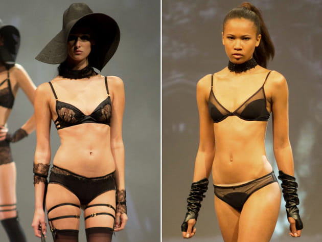 Parure à dentelle de Paloma Casile et ensemble noir d'Ysé