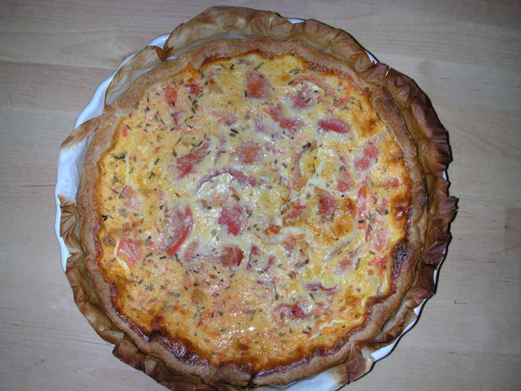 Recette de Quiche provençale aux lardons la recette facile