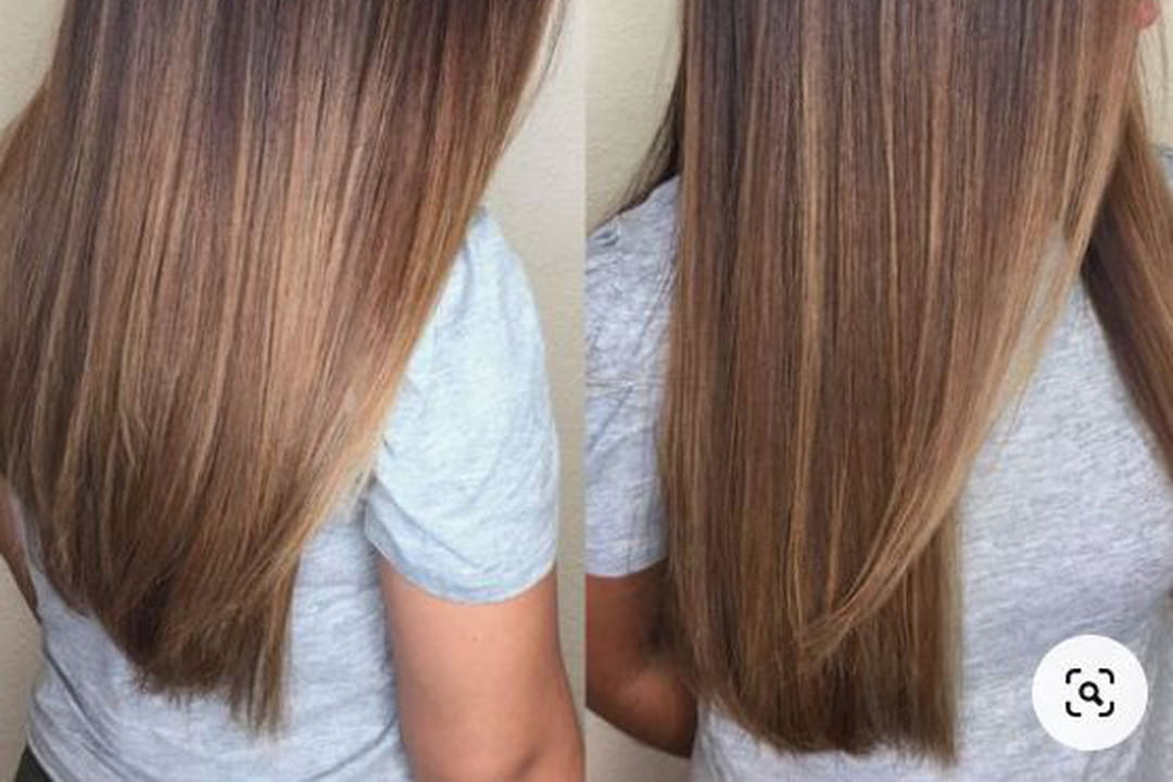 Ombre hair lisse et glossy