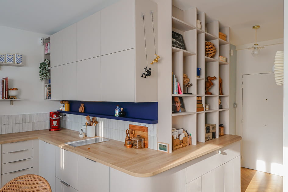 Apr&egrave;s&nbsp;: une cuisine archi optimis&eacute;e qui longe le mur