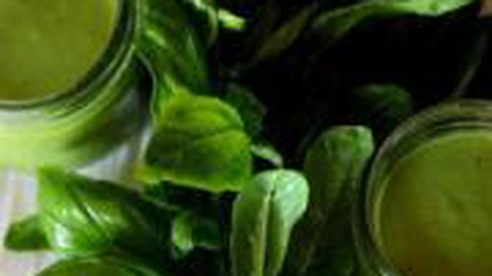 Crème de petits pois et basilic