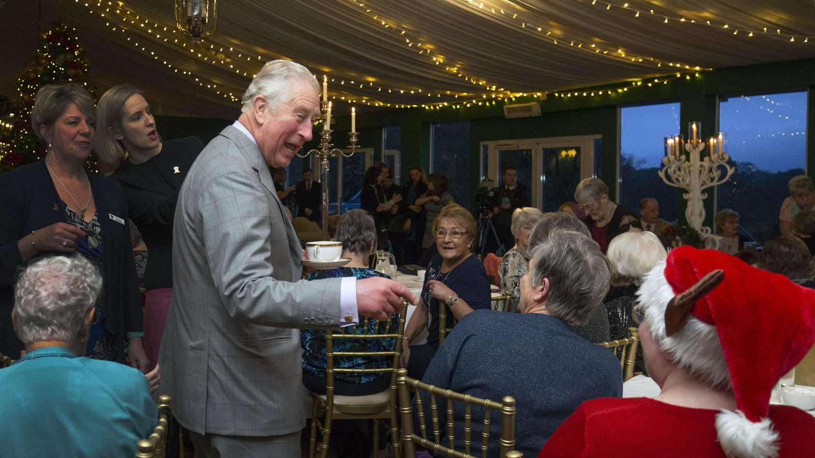 Prince Charles, au Tea Dance de Noël