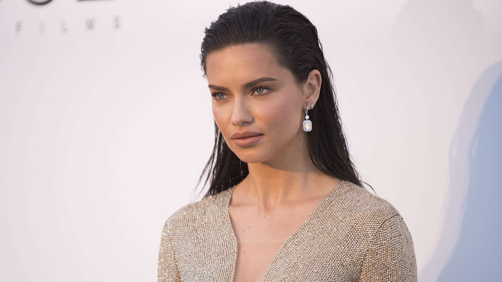 Le wet hair d'Adriana Lima