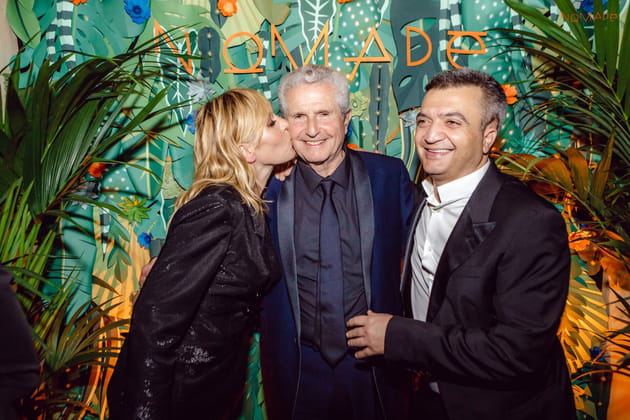 Claude Lelouch, Mathilde Seigner et Thomas Langmann apr&egrave;s la projection de son nouveau film