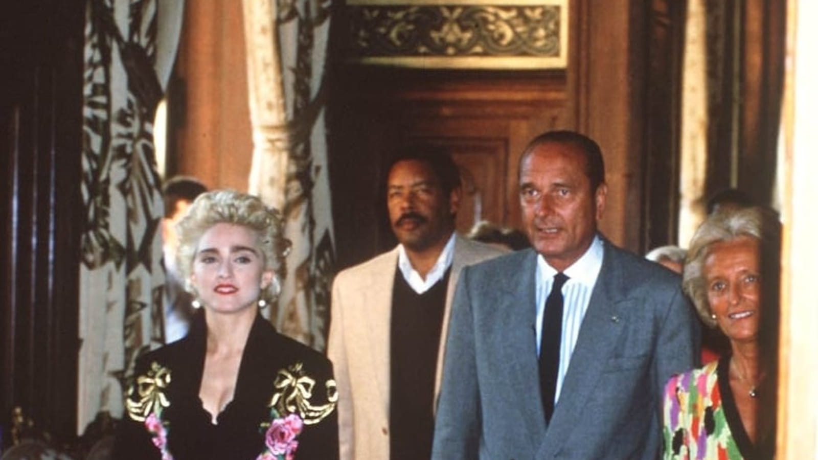Madonna et Jacques Chirac