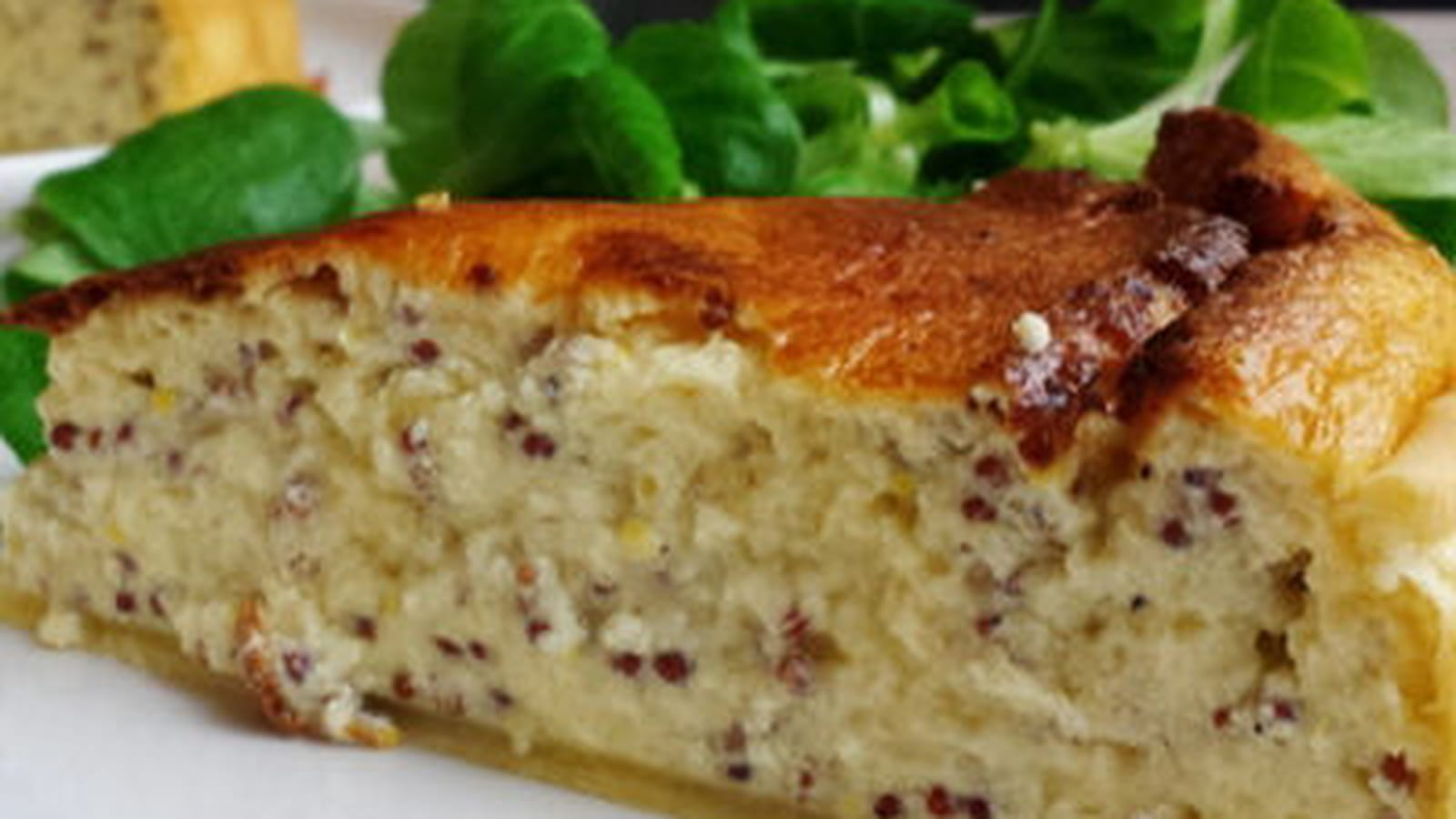 Quiche comté et moutarde