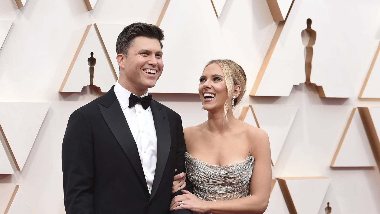 Colin Jost et Scarlett Johansson