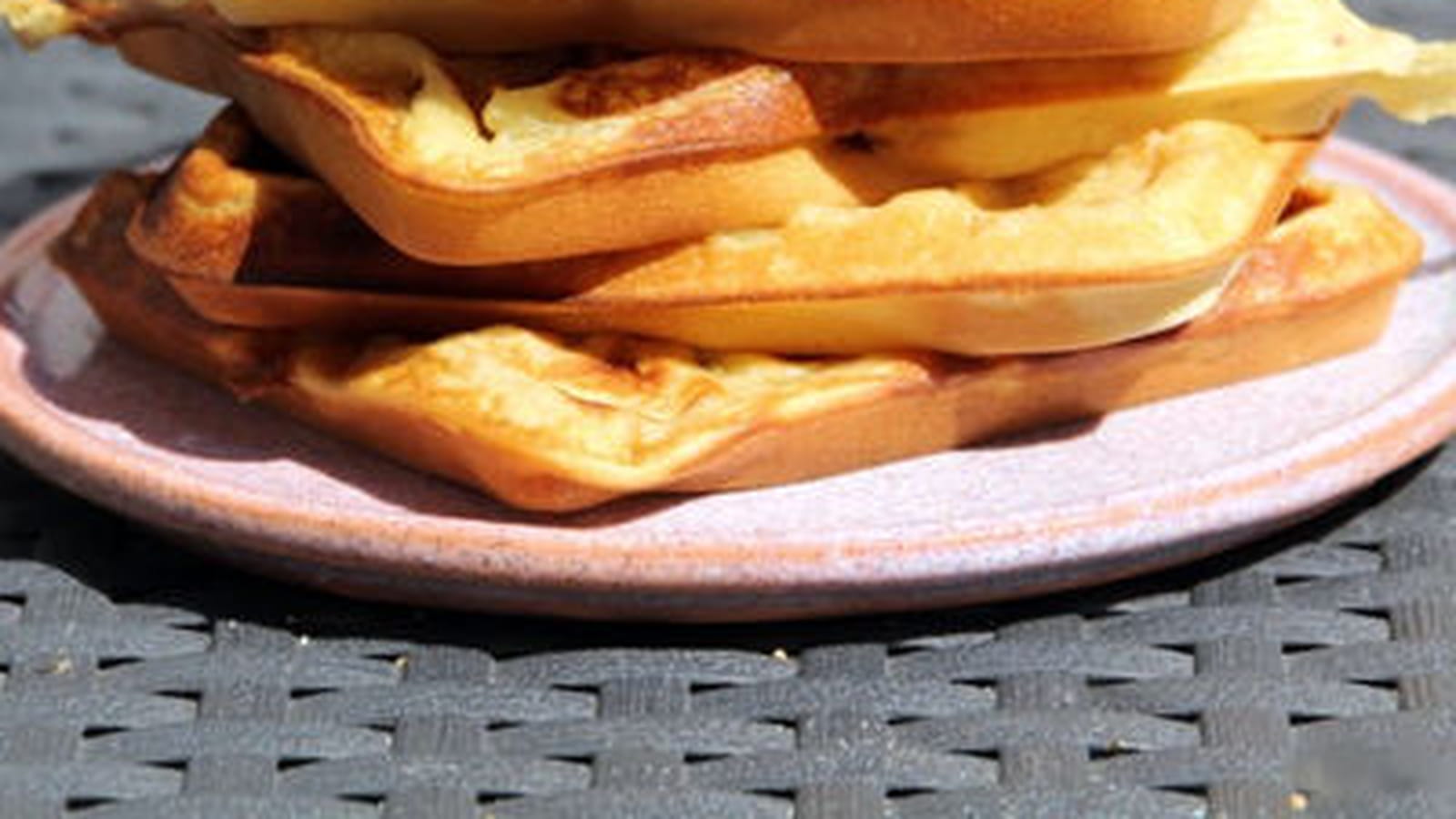 Gaufres aux pommes et brésilienne