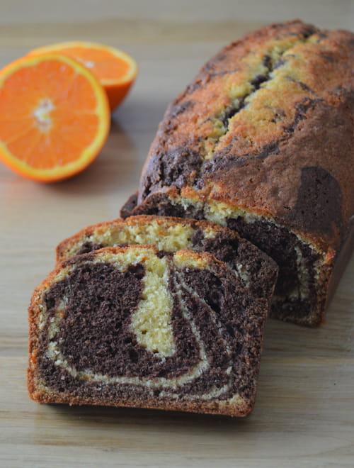 Marbré au chocolat et à l'orange