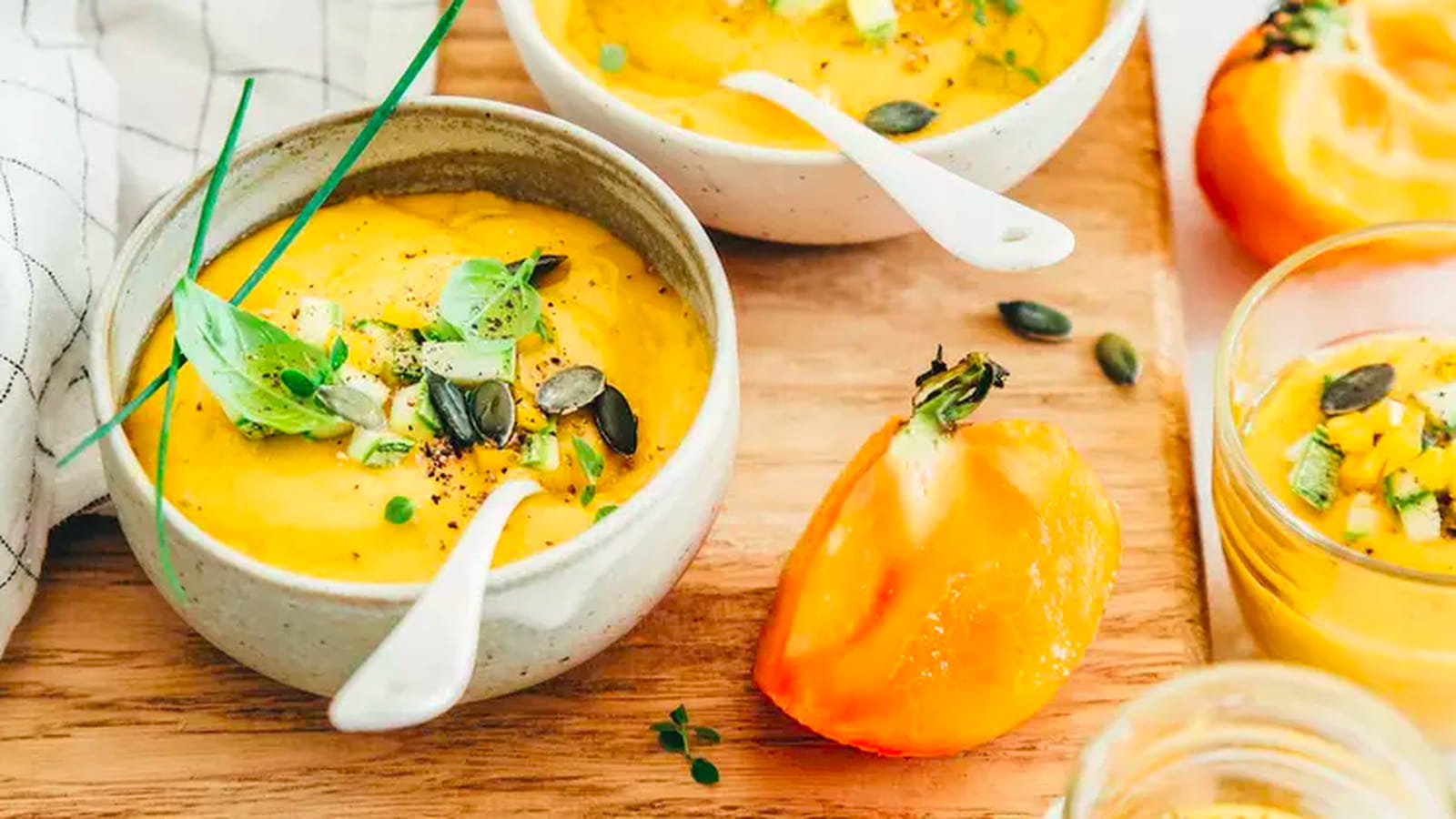 Gaspacho de tomates margold à la mangue