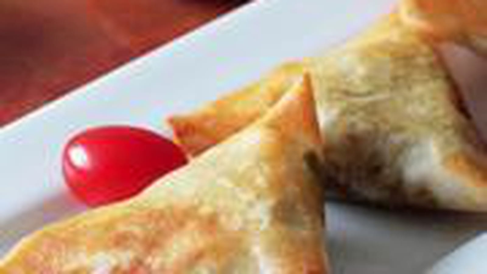Bricks façon samossas au boeuf haché, poivron, fromage fondu