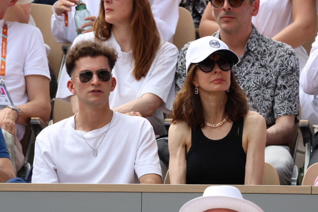 Anne Parillaud : moment mère-fils à Roland-Garros