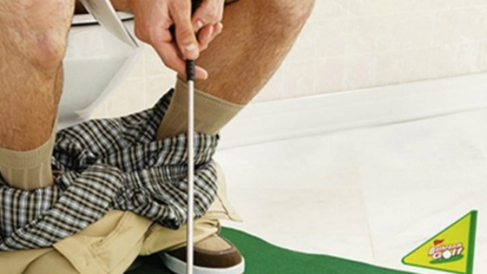 Mini golf pour toilettes