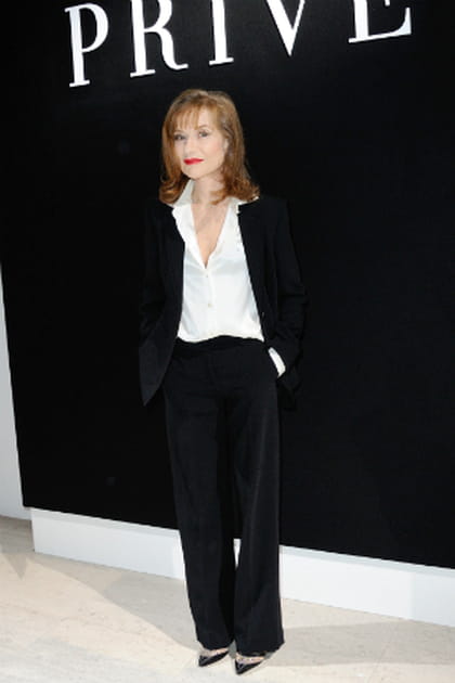 Isabelle Huppert au défilé Armani Privé